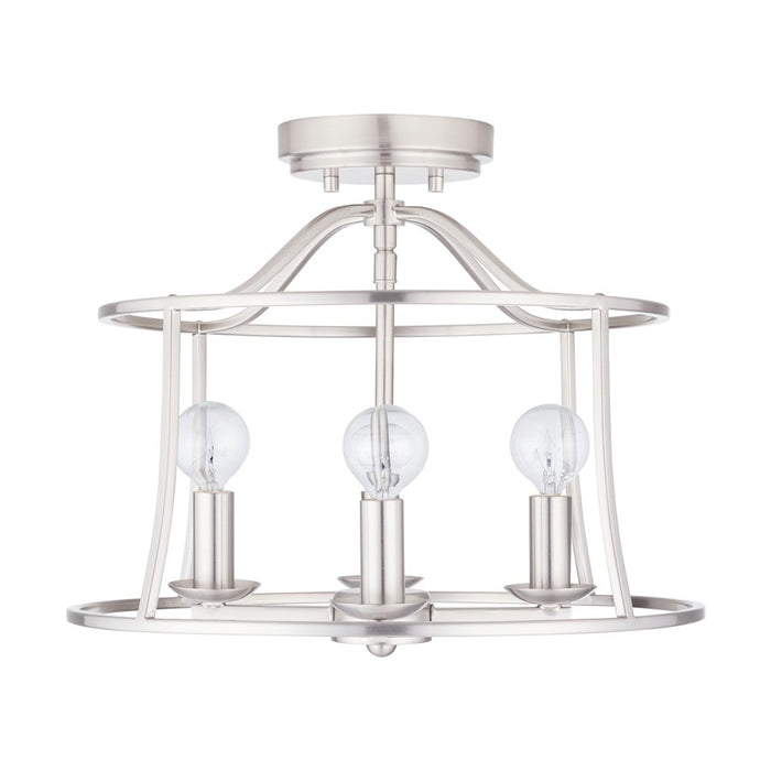 Capital Lighting Cameron 4-Light Semi-Flush, Brushed Nickel