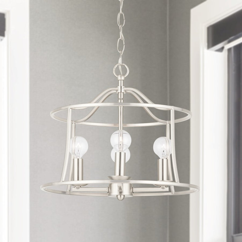 Capital Lighting Cameron 4-Light Semi-Flush, Brushed Nickel