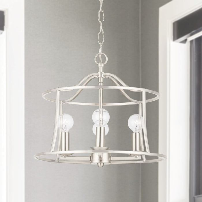 Capital Lighting Cameron 4-Light Semi-Flush, Brushed Nickel