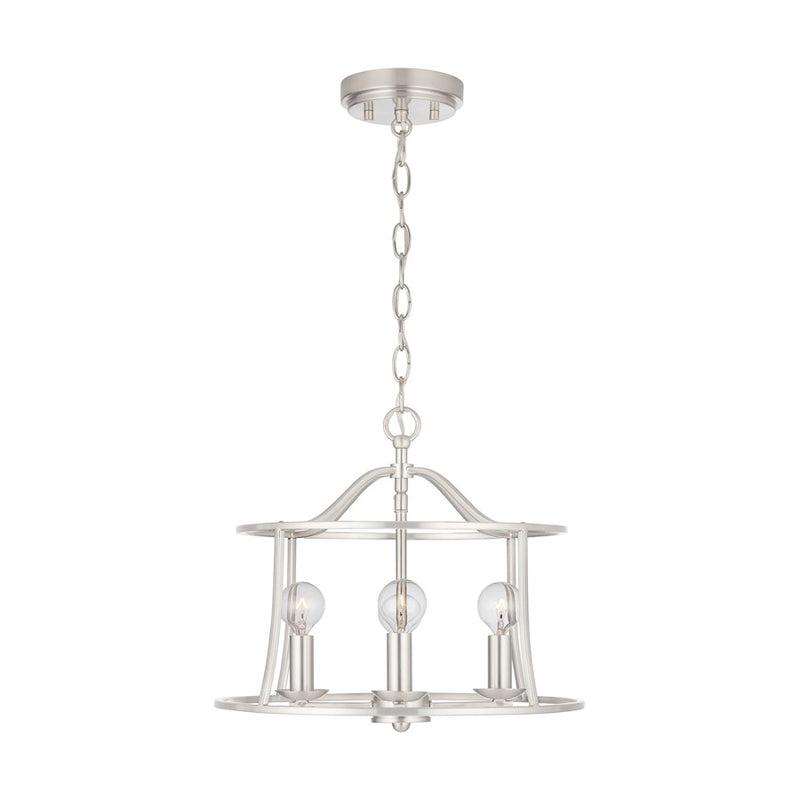 Capital Lighting Cameron 4-Light Semi-Flush, Brushed Nickel
