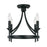 Capital Lighting Peyton 4 Light Semi Flush Mount, Black