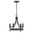 Capital Lighting Peyton 4 Light Semi Flush Mount, Black