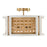 Capital Lighting Lola 4 Light Semi Flush, Flat White/Matte Brass