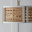 Capital Lighting Lola 4 Light Semi Flush, Flat White/Matte Brass