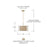 Capital Lighting Lola 4 Light Semi Flush, Flat White/Matte Brass