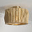 Capital Lighting Archer 1Lt Semi-Flush Mount, Blonde Wood/Brass