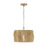Capital Lighting Archer 1Lt Semi-Flush Mount, Blonde Wood/Brass