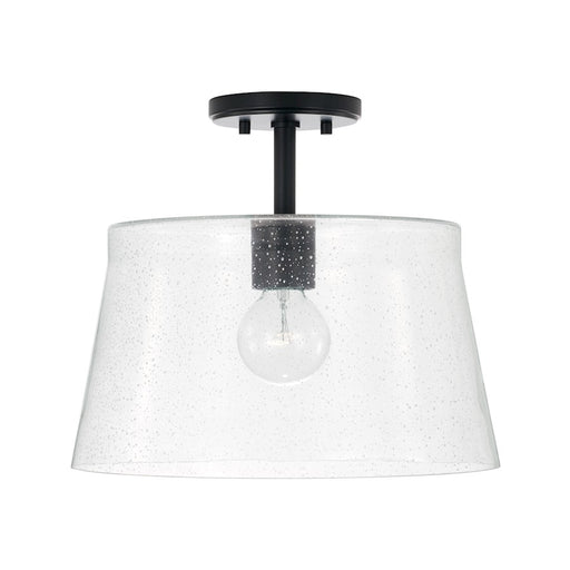 Capital Lighting Baker 1 Light 14" Pendant, Clear Seeded