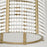 Capital Lighting Brynn 1 Light Semi Flush, Aged Brass Painted