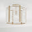 Capital Lighting Brynn 1 Light Semi Flush, Aged Brass Painted
