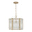 Capital Lighting Brynn 1 Light Semi Flush, Aged Brass Painted
