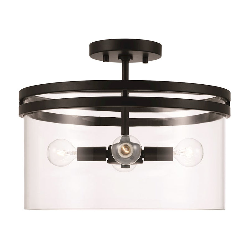 Homeplace Lighting Fuller 4 Light Semi Flush Mount