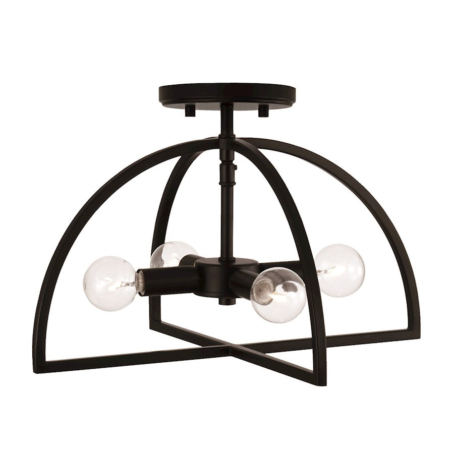 Homeplace Lighting Lawson 4 Light Semi Flush Mount