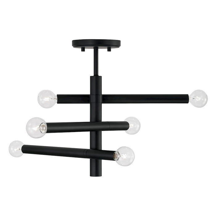 Capital Lighting Zane 6 Light Semi Flush Mount