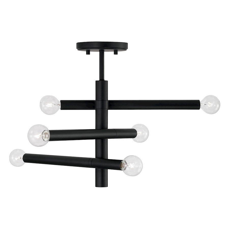 Capital Lighting Zane 6 Light Semi Flush Mount