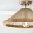 Capital Lighting Maya 1Lt 7" Semi Flush, Matte Brass