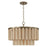 Capital Lighting Jada 1 Light Semi-Flush, Dark Brass