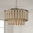 Capital Lighting Jada 1 Light Semi-Flush, Dark Brass