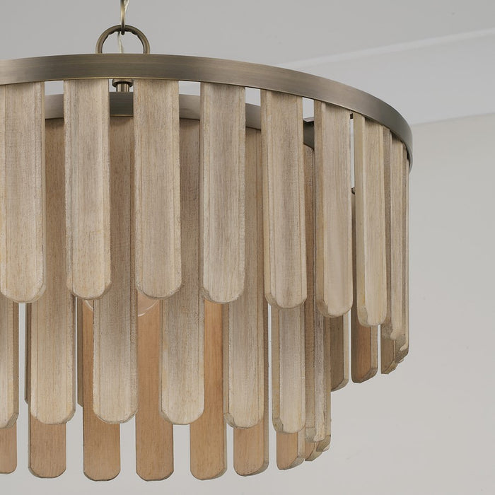 Capital Lighting Jada 1 Light Semi-Flush, Dark Brass