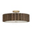 Capital Lighting Cody 4 Light Semi-Flush Mount, Matte Brass