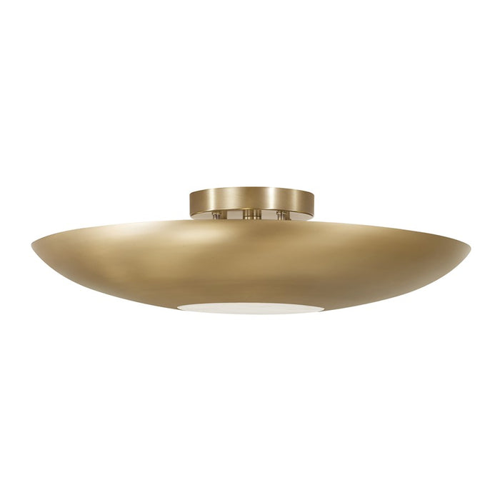 Capital Lighting Gia 4 Light Semi-Flush Mount, Aged Brass