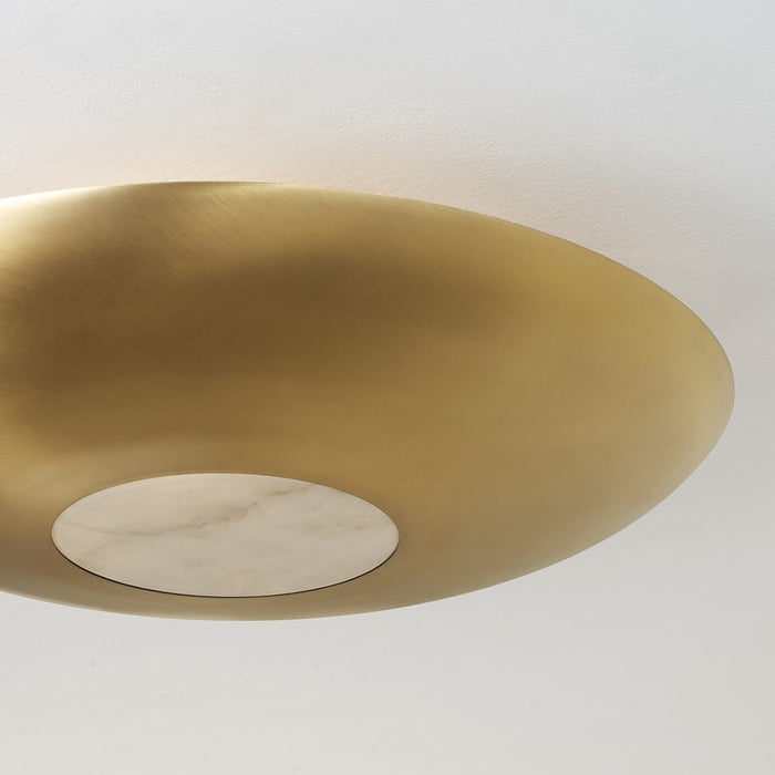 Capital Lighting Gia 4 Light Semi-Flush Mount, Aged Brass
