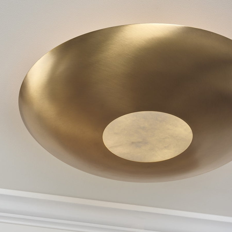 Capital Lighting Gia 4 Light Semi-Flush Mount, Aged Brass