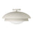 Capital Lighting Jensen 1Lt Semi-Flush Mount, Taupe/Soft White Glass
