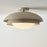 Capital Lighting Jensen 1Lt Semi-Flush Mount, Taupe/Soft White Glass