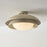 Capital Lighting Jensen 1Lt Semi-Flush Mount, Taupe/Soft White Glass