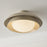 Capital Lighting Jensen 1Lt Semi-Flush Mount, Taupe/Soft White Glass