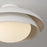 Capital Lighting Jensen 1Lt Semi-Flush Mount, White/White Metal
