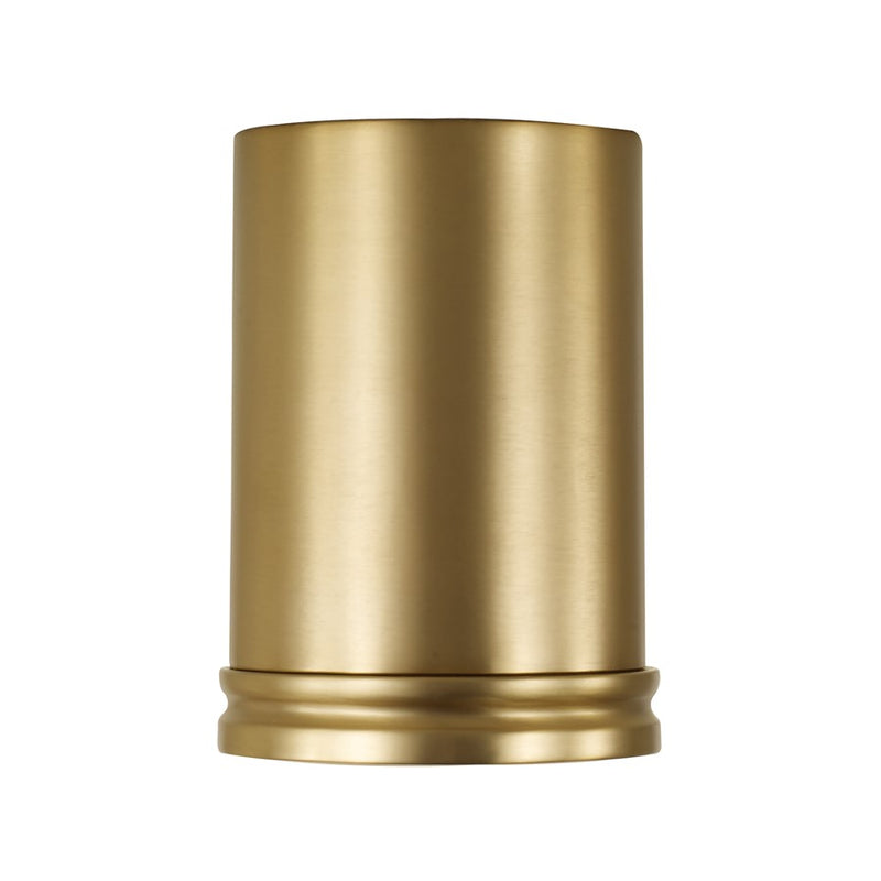 Capital Lighting Griffin 1 Light 6" Flush Mount, Aged Brass