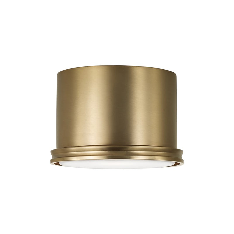 Capital Lighting Griffin 1 Light 9" Flush Mount, Aged Brass