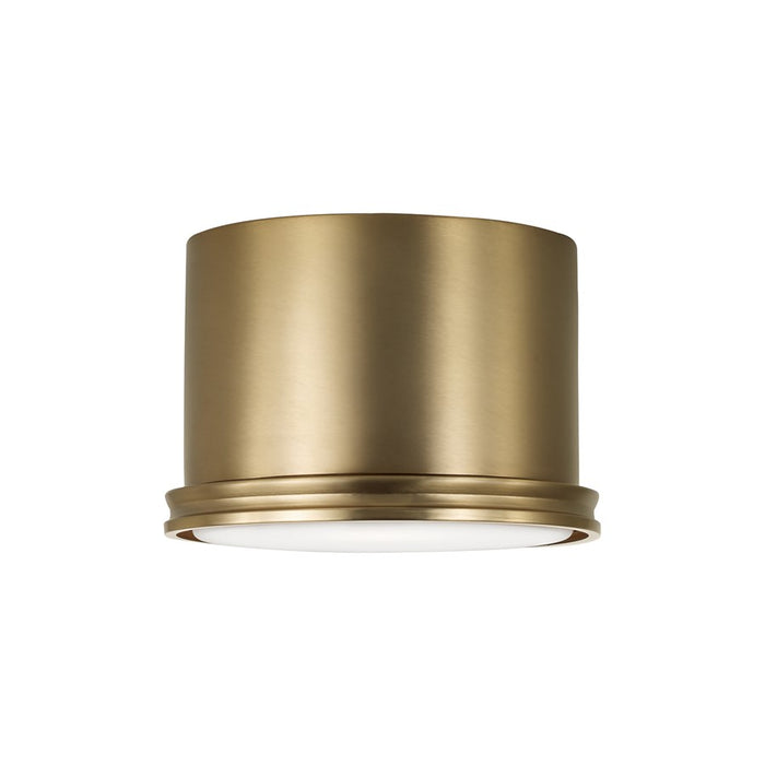 Capital Lighting Griffin 1 Light 9" Flush Mount, Aged Brass - 259412AD