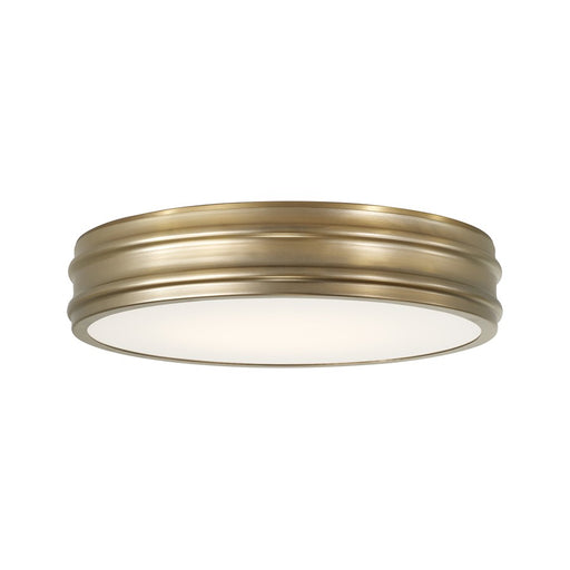 Capital Lighting Vale 1 Light Flush Mount, Aged Brass - 261111AD