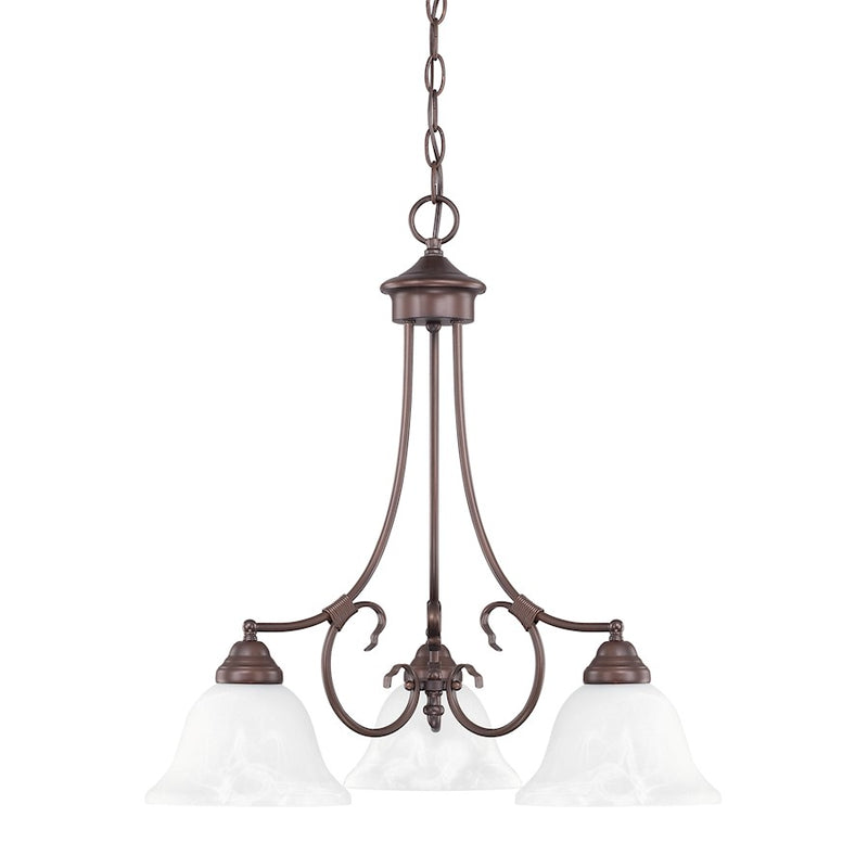 HomePlace by Capital Lighting Hometown 3 Light Chandelier, Bronze