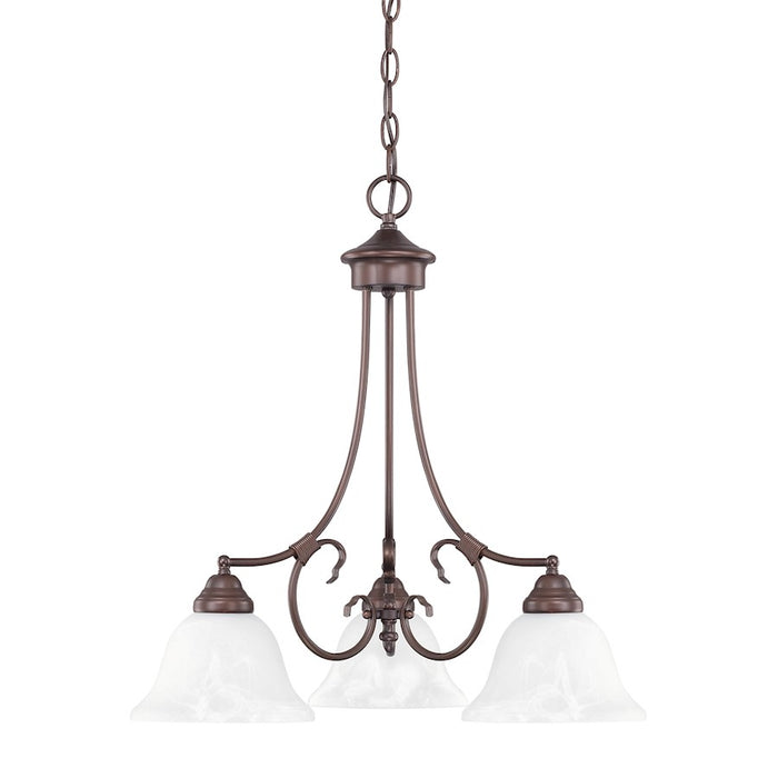 HomePlace by Capital Lighting Hometown 3 Light Chandelier, Bronze