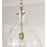 Capital Lighting Bristol 1Lt Pendant, Aged Brass/Clear Water Glass