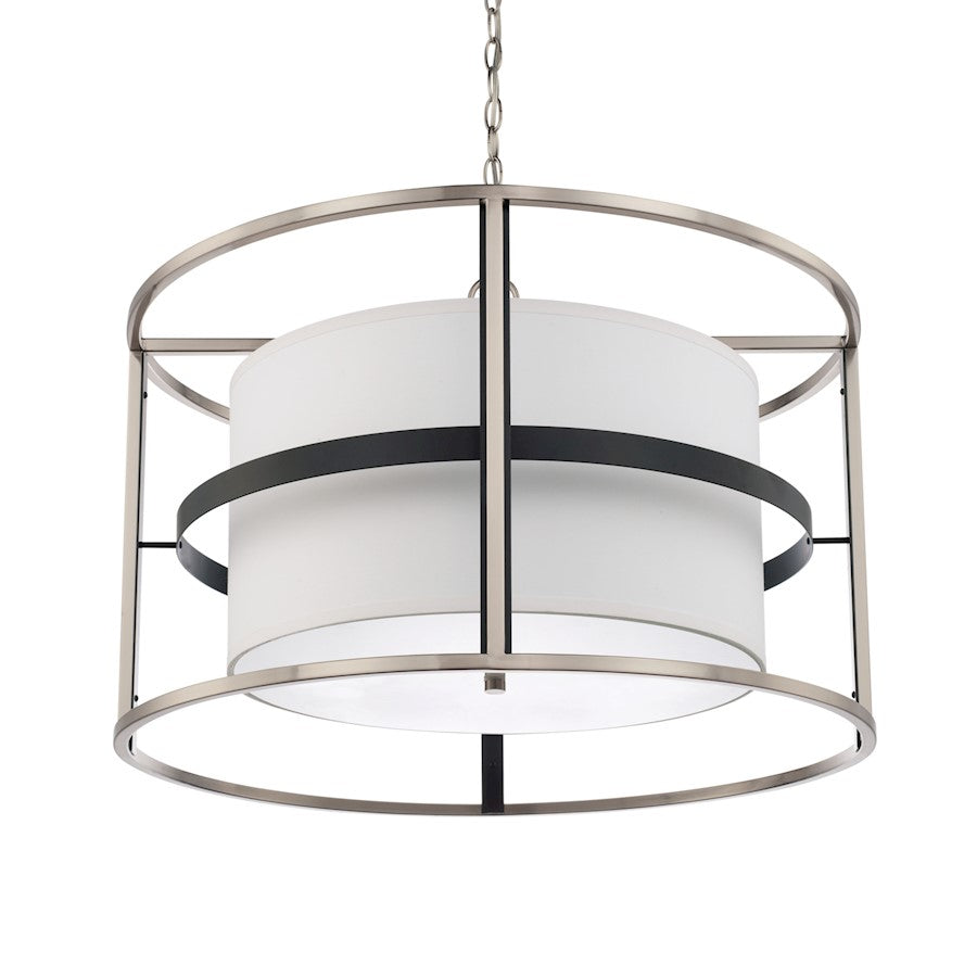 Capital Lighting Tux 4 Light Pendant, Black Tie