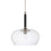 Capital Lighting 1 Light Globe Pendant, Black Tie