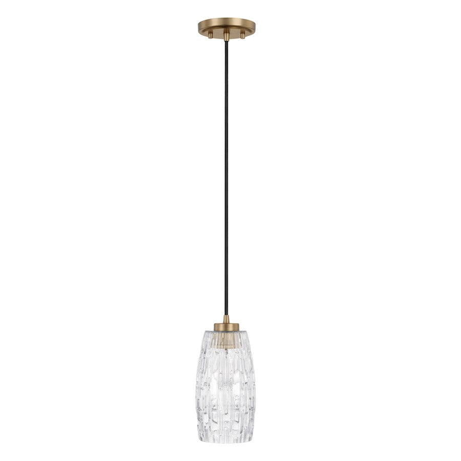 Capital Lighting 1 Light Convex Cylinder Pendant