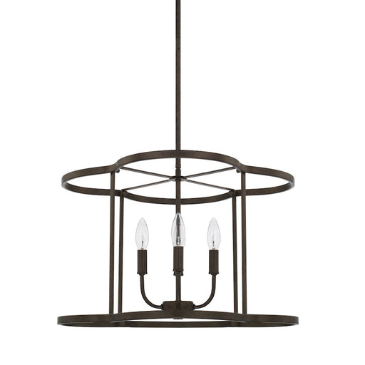 HomePlace by Capital Lighting Collier 4 Light Pendant, Urban Brown