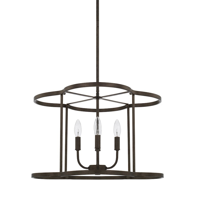 HomePlace by Capital Lighting Collier 4 Light Pendant, Urban Brown
