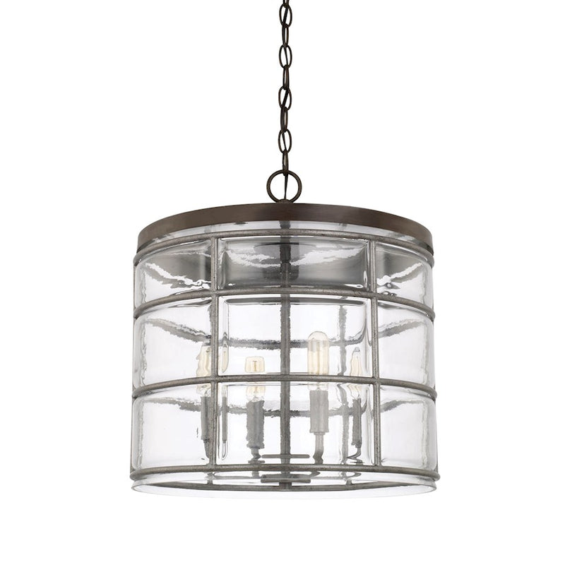 Capital Lighting Colby 4 Light Pendant, Urban Grey