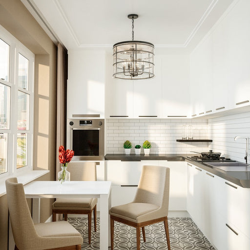 Capital Lighting Colby 4 Light Pendant, Urban Grey