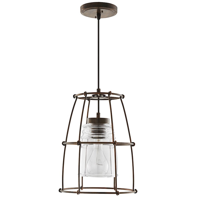 Capital Lighting Turner 1 Light Pendant, Nordic Grey