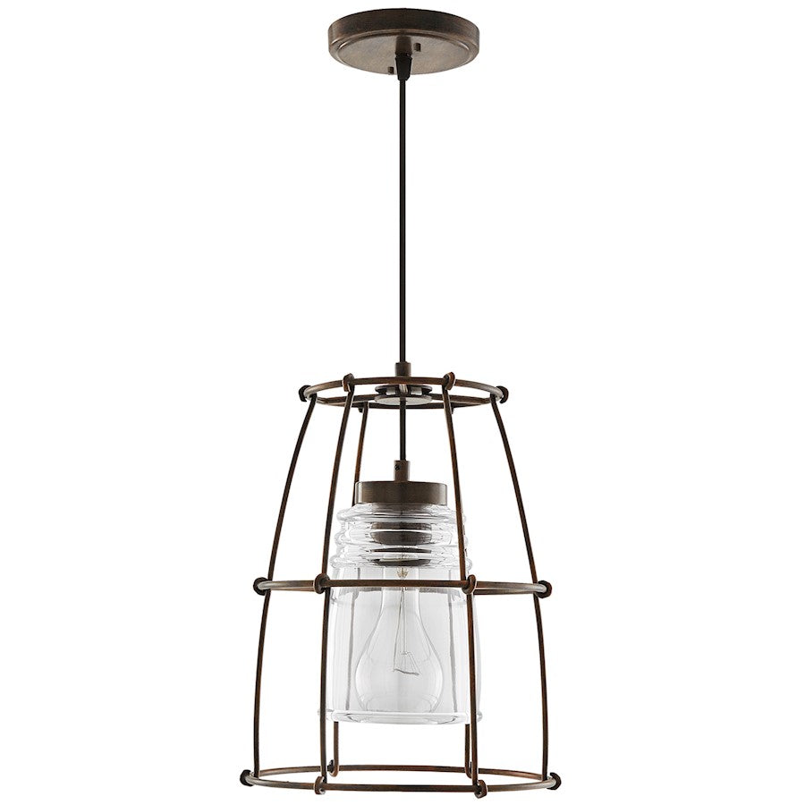 Capital Lighting Turner 1 Light Pendant, Nordic Grey