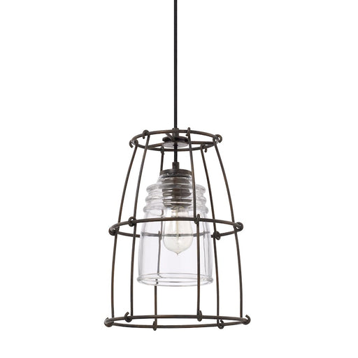 Capital Lighting Turner 1 Light Pendant, Nordic Grey
