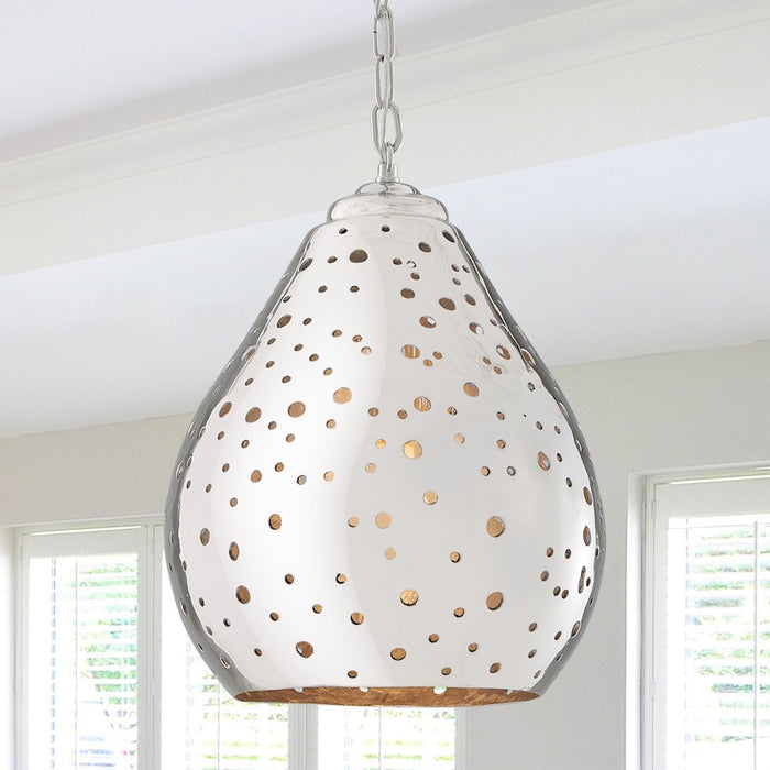 Capital Lighting 1 Light 5" Pendant, Polished Nickel